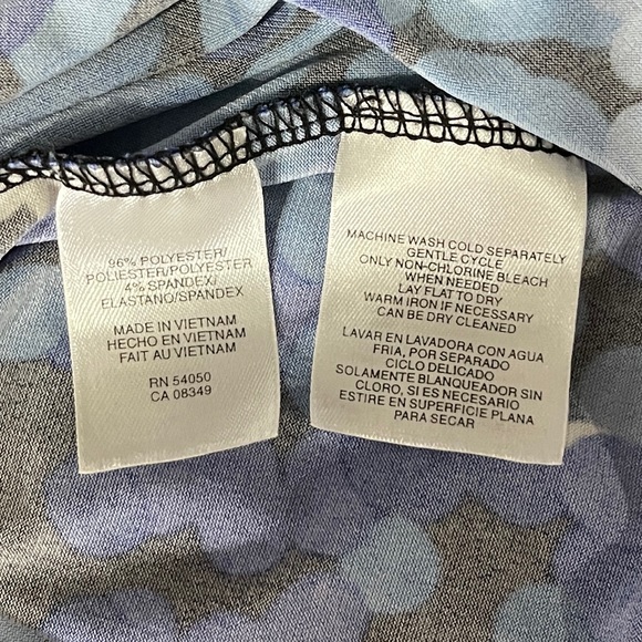 *Jones Studio Women's  Sleeveless Draped Dress Sz 1X - Picture 9 of 10